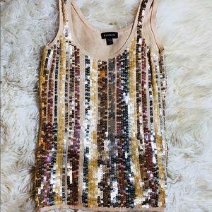 Bebe sequin top